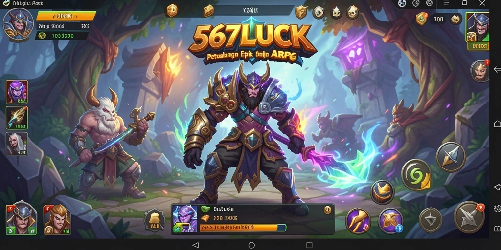 Gameplay mendebarkan dalam dunia ARPG yang luas di 567LUCK.
