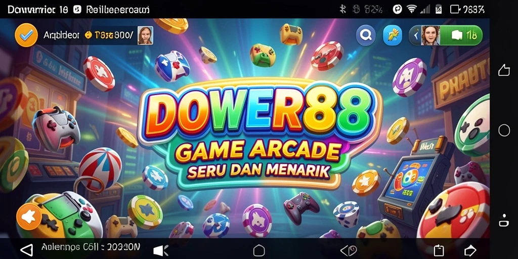 Screenshot DOWER88 menampilkan aksi permainan arcade yang seru.