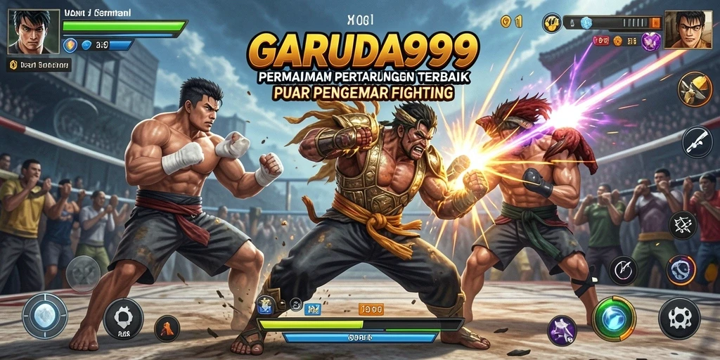 Tangkapan layar GARUDA999 menampilkan pertarungan epik antara karakter-karakter yang kuat.