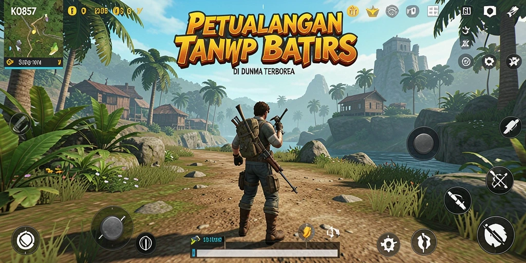 Screenshot gameplay KO857 menampilkan eksplorasi mendalam di dunia terbuka.