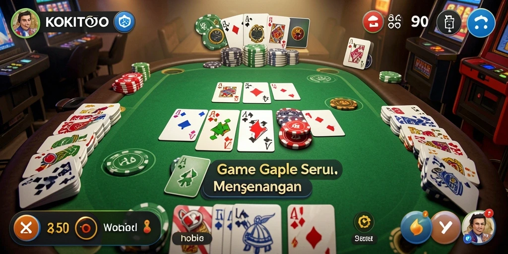 Gameplay seru KOKITOTO menampilkan permainan Gaple yang menantang.