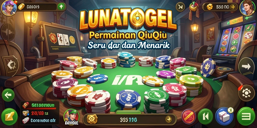 Tangkapan layar menunjukkan gameplay seru QiuQiu di LUNATOGEL.
