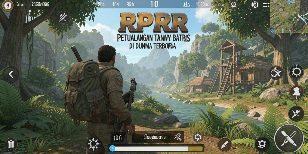 Gameplay RPRR menampilkan petualangan seru di dunia terbuka.