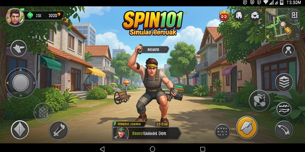 Gameplay SPIN101 yang seru dan interaktif dalam simulasi.