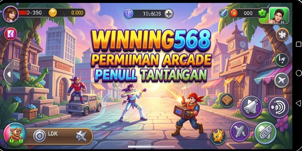 Tangkapan layar dari gameplay WINNING568 menampilkan aksi seru dalam permainan Arcade.